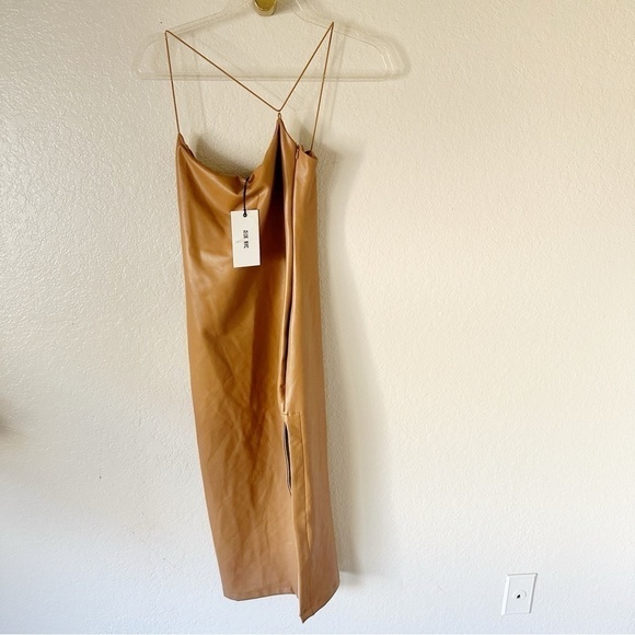 NEW Alix NYC Rocco dress in Sable faux leather size S - Picture 4 of 9